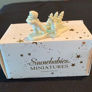 Department 56 Miniature Snowbabies "Bringing Starry Pines" with Original…